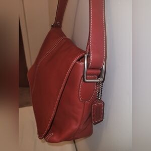 Vintage COACH Hampton Bag, Red
